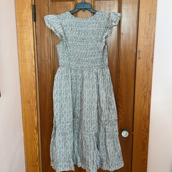 NWT GAP Smocked Flutter Sleeve Midi Dress - Picture 6 of 8